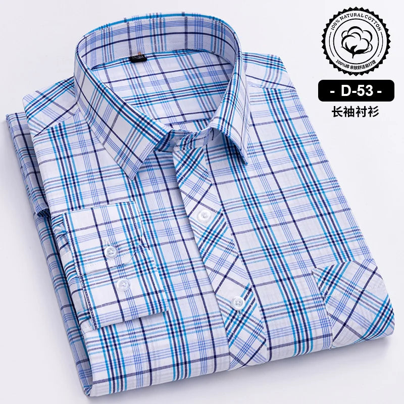 New Cotton Plaid Casual Shirts