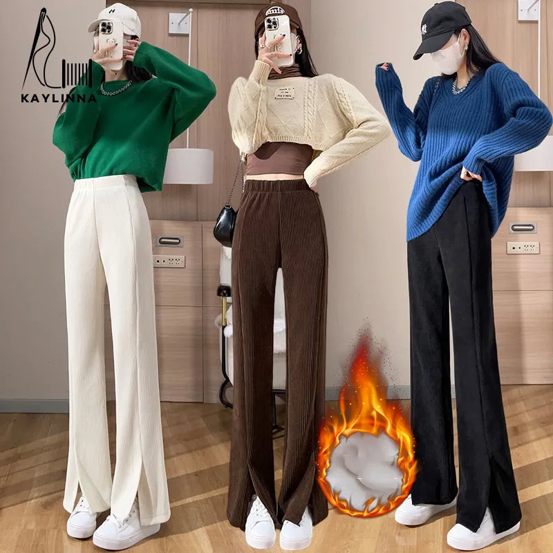 Women Slacks Streetwear Trousers