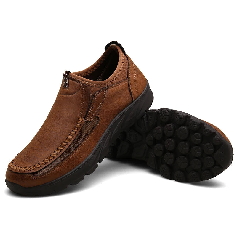 Men Loafers Moccasins Breathable Shoes