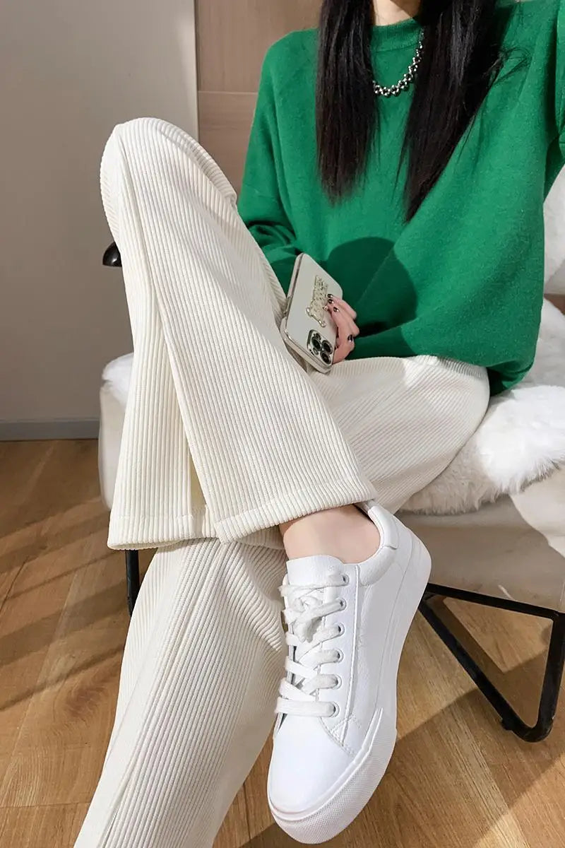 Women Slacks Streetwear Trousers