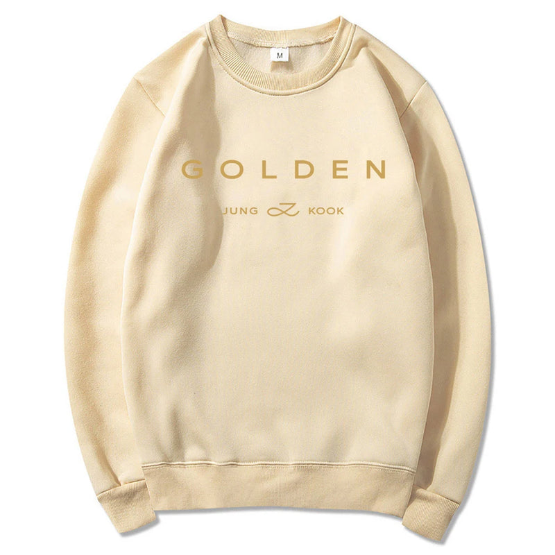 Women Aesthetic Golden Hoodie