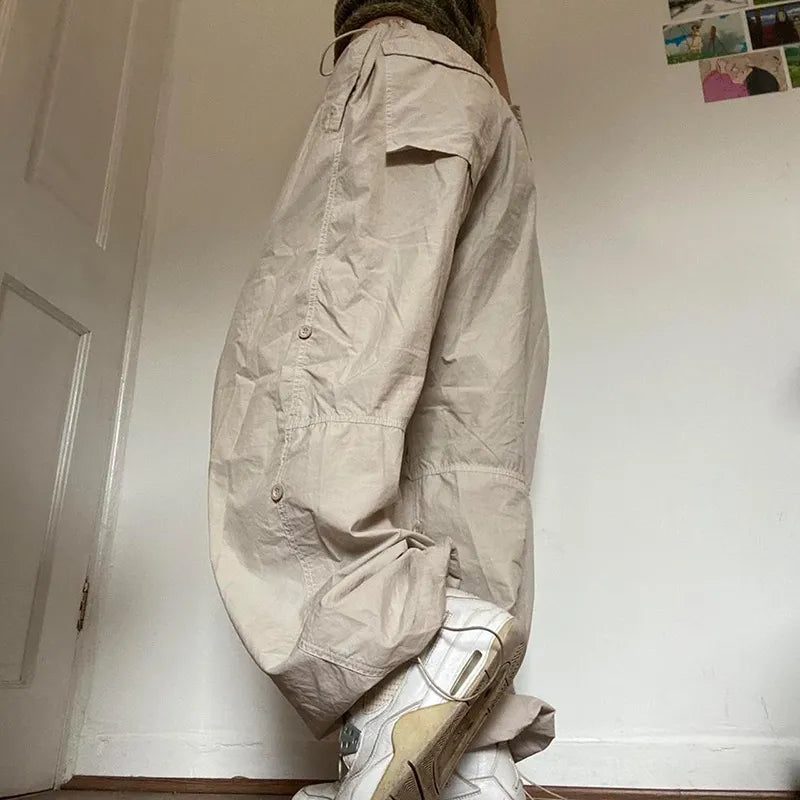 Y2K Cargo Low Waist Sweatpants