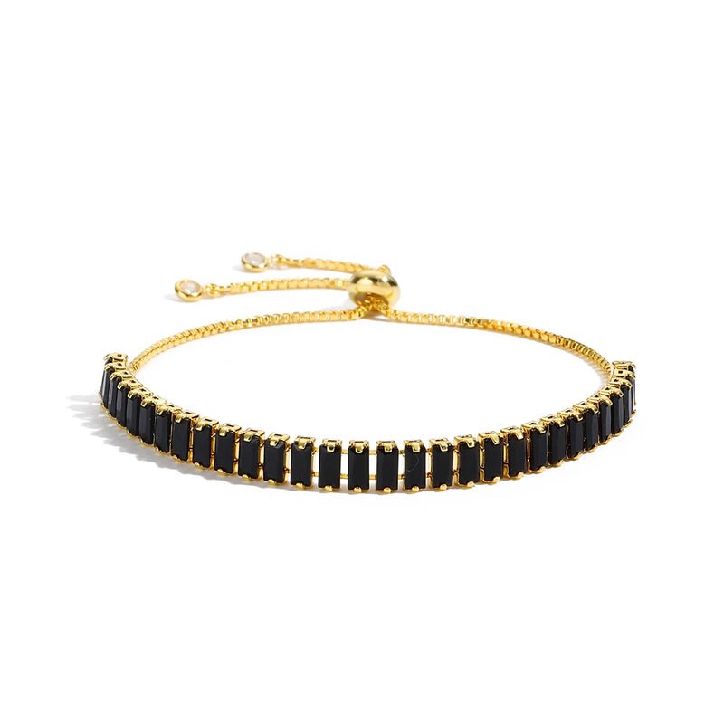 Black Crystal Tennis Bracelets