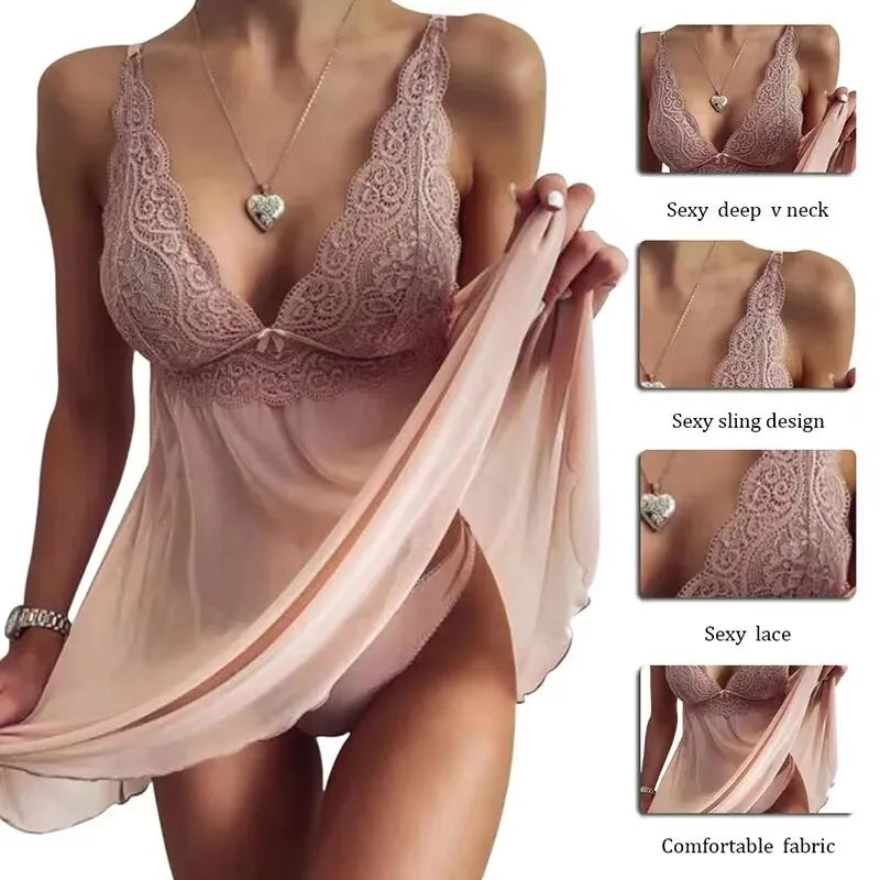 Lingerie Open Crotch Sleepwear