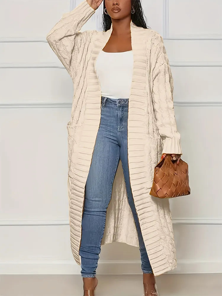 Cardigan Chunky Knit Top Sweater