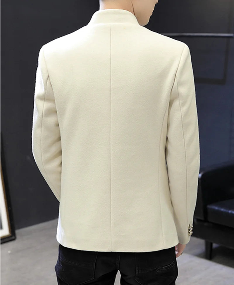 Casual Korean Version Woolen Small Suit