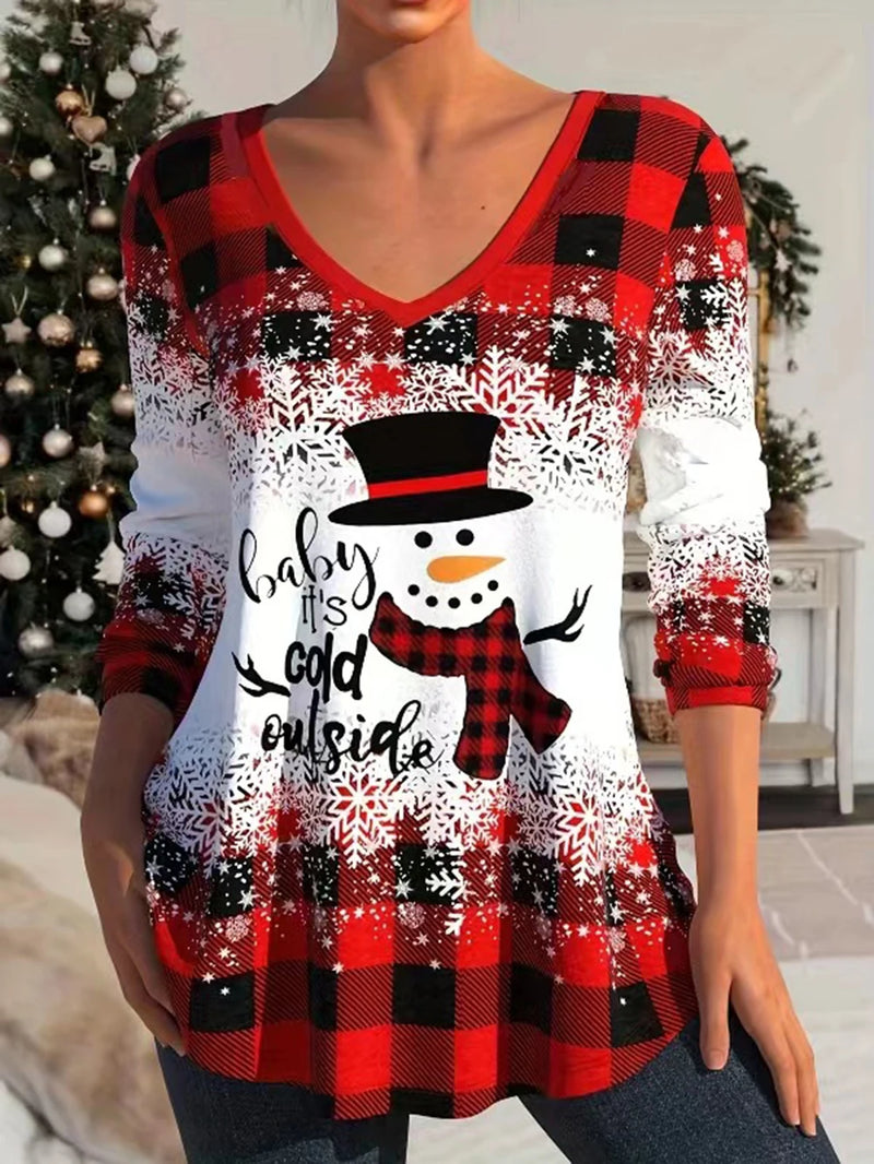 Christmas Top Women Clothing