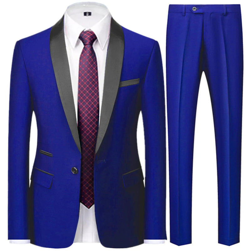 Suit Coat Pants Vest 3 Pcs Set