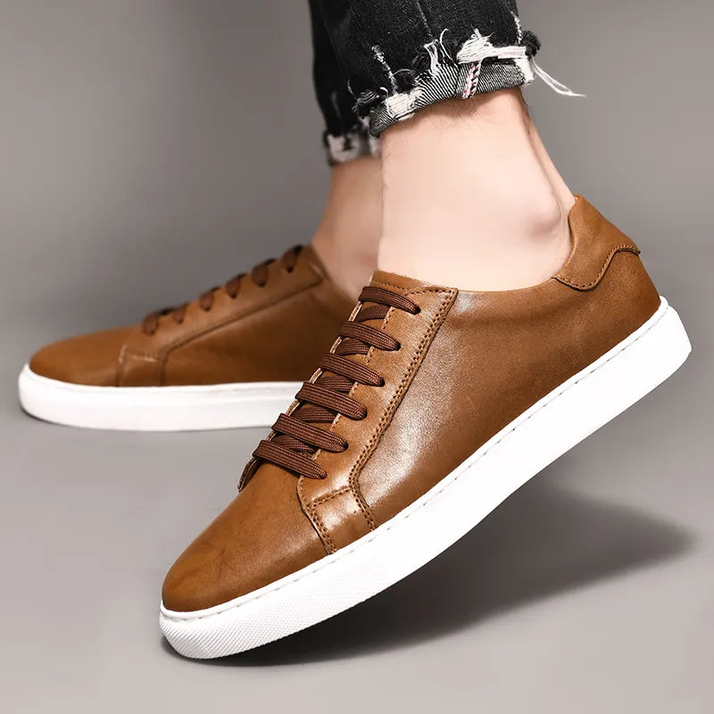 Men Genuine Leather Casual Shoes