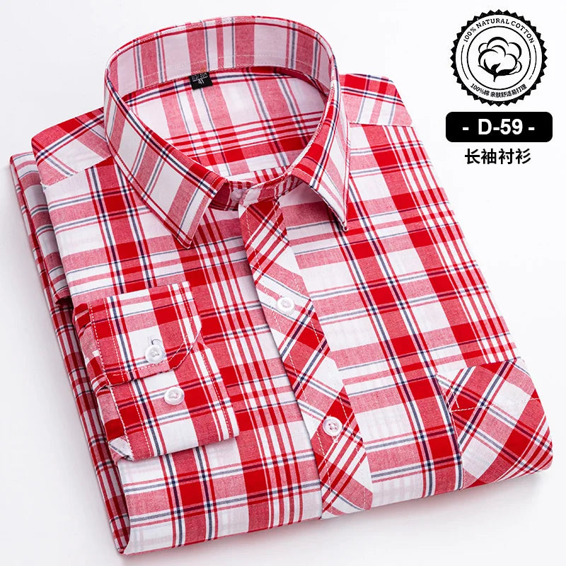 New Cotton Plaid Casual Shirts