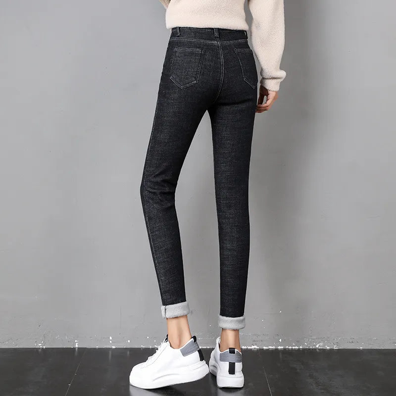 High Quality Jeans Thick Women Pants