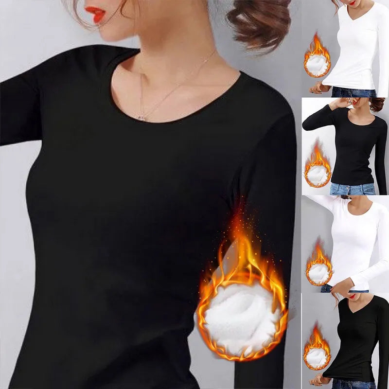 Heating Fiber Thermal T-Shirts