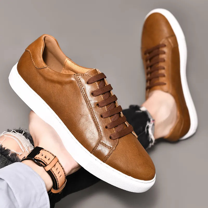 Men Genuine Leather Casual Shoes