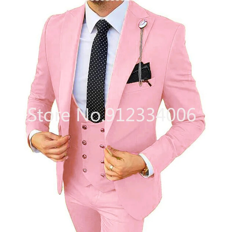 Formal Men 3 Piece Wedding Suit