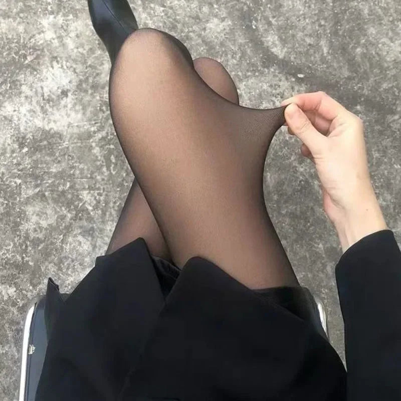 Sexy Lined Elastic Pants Socks