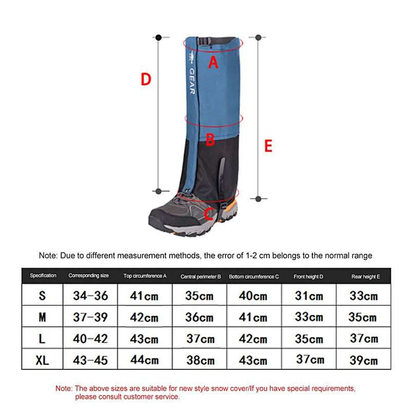 Outdoor Leg Gaiter Waterproof Legging Shoes