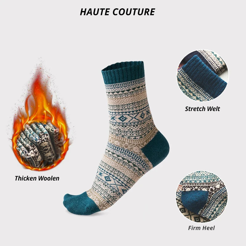 HSS 5 Pairs Winter Men's Socks