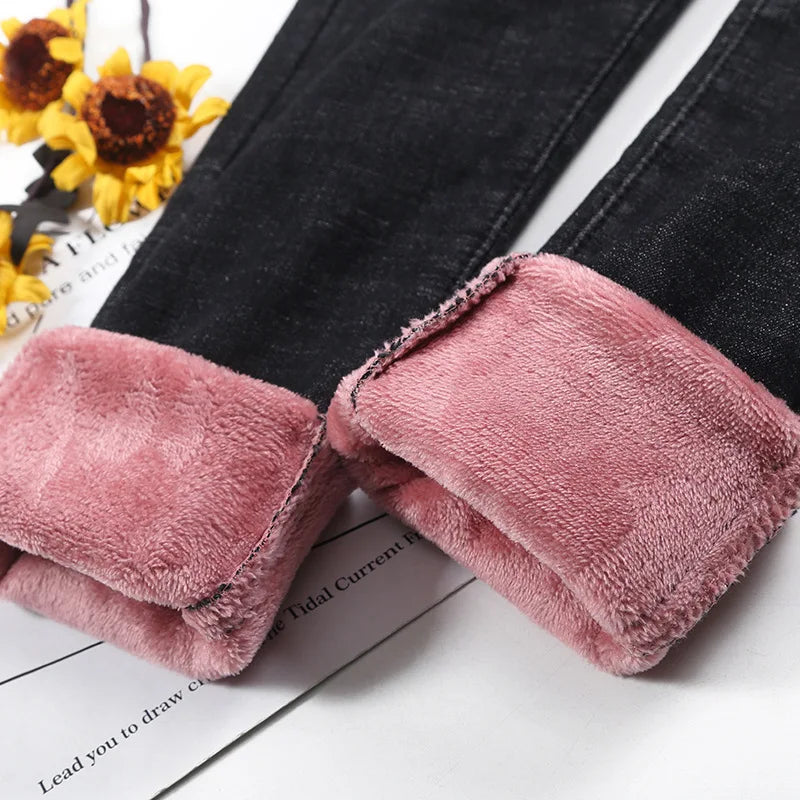 High Quality Jeans Thick Women Pants