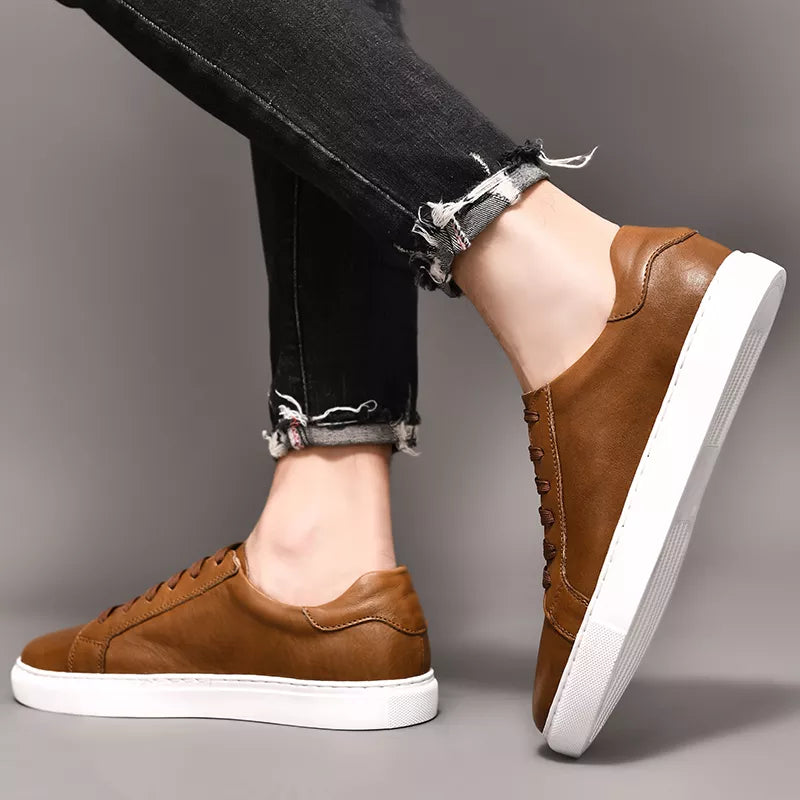 Men Genuine Leather Casual Shoes