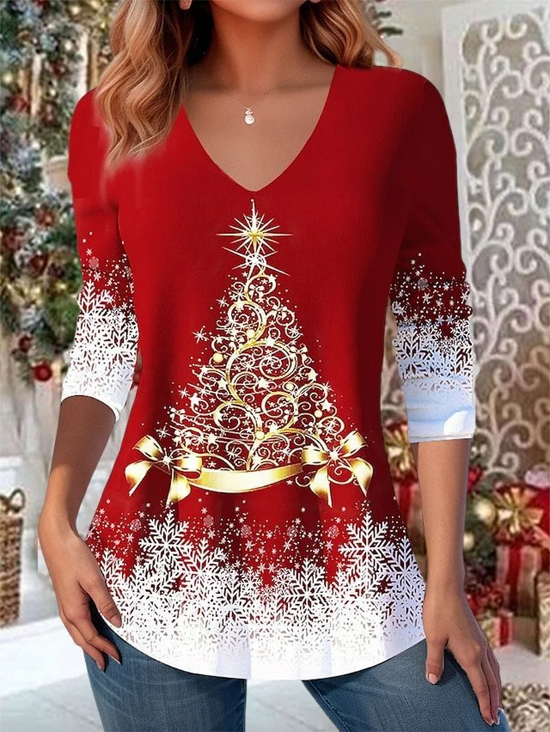 Christmas Top Women Clothing