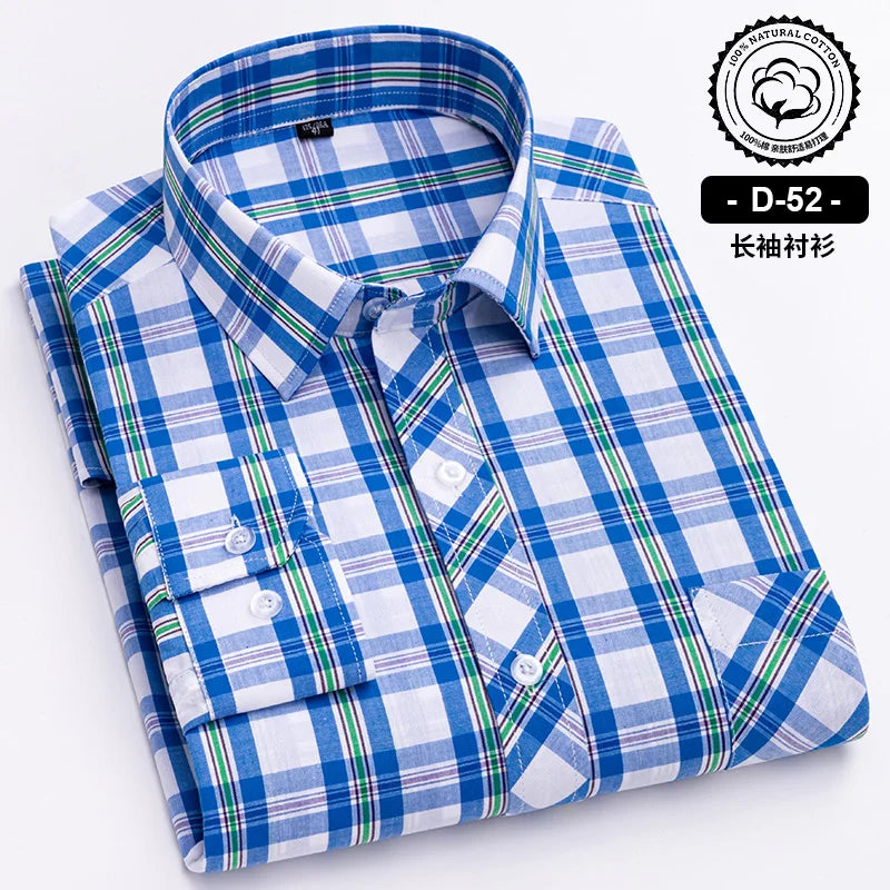 New Cotton Plaid Casual Shirts