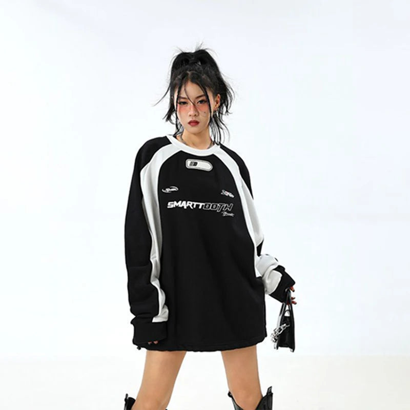 Fashion O-Neck Long Sleeve Hoodies
