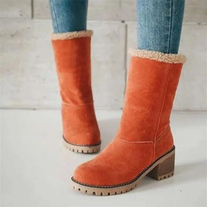 Women Fur Warm Snow Boots