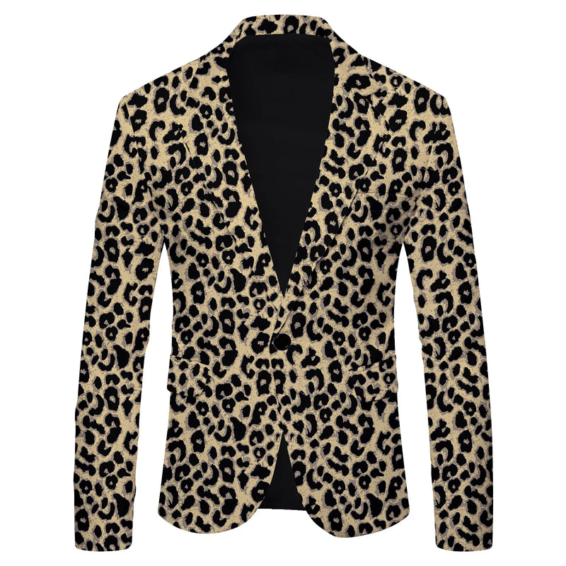 Men's Polka Dot Print Leisure Jacket