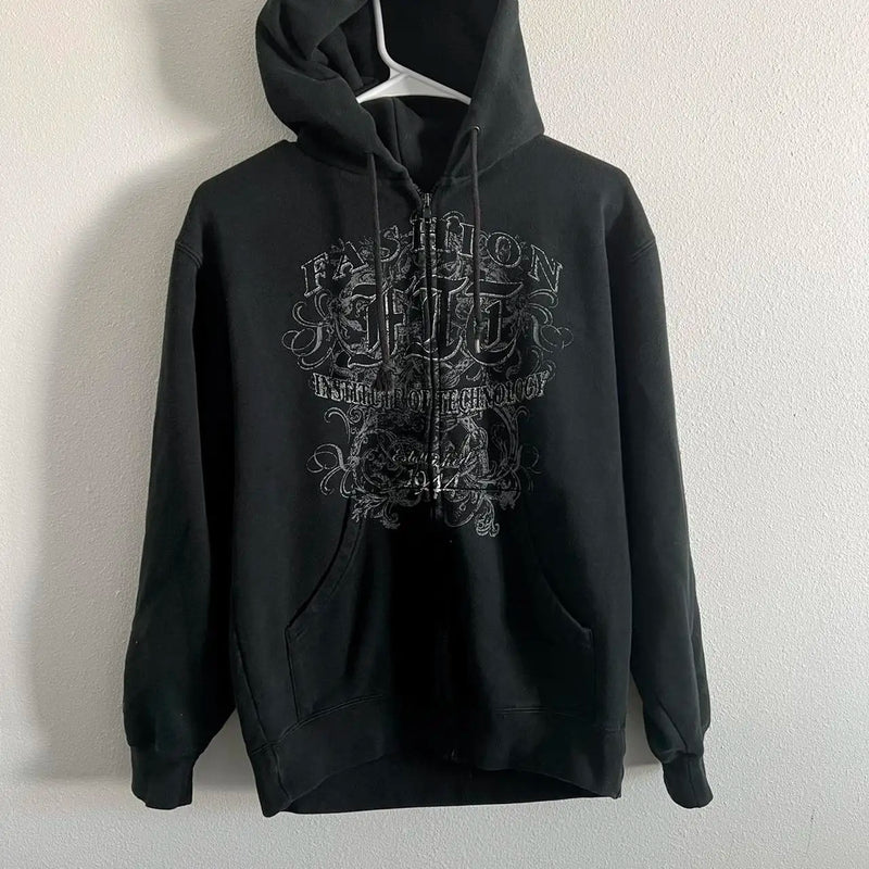 Women Y2K Zip Up Hoodie