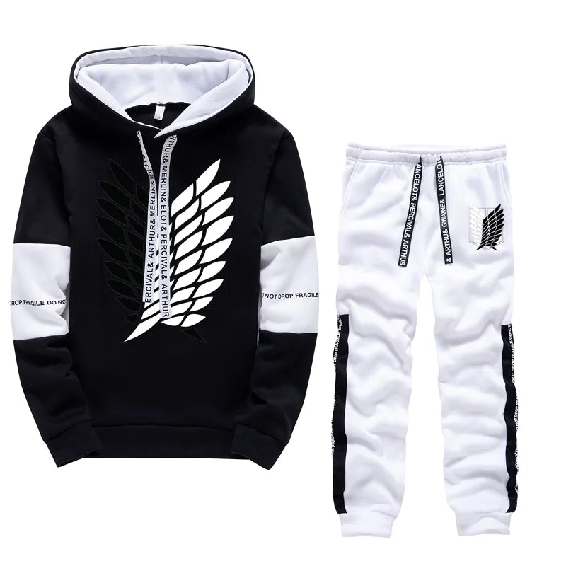 Man Hoodies Set Luxury Tracksuit