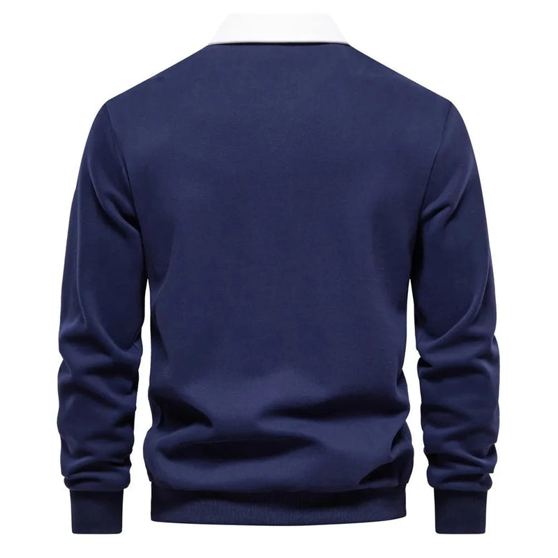 Fashion Design Polo Neck Sweatshirts