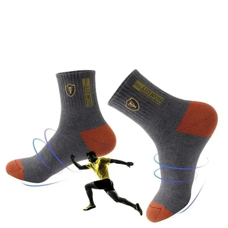 5 Pairs Fall Mens Sports Socks