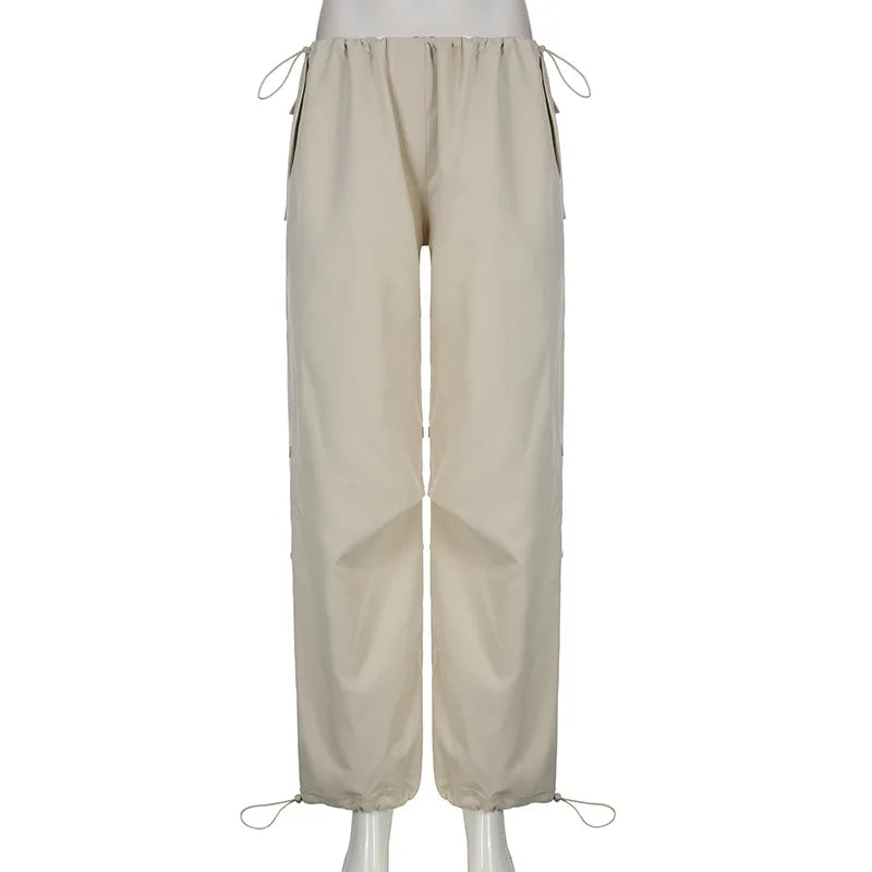 Y2K Cargo Low Waist Sweatpants