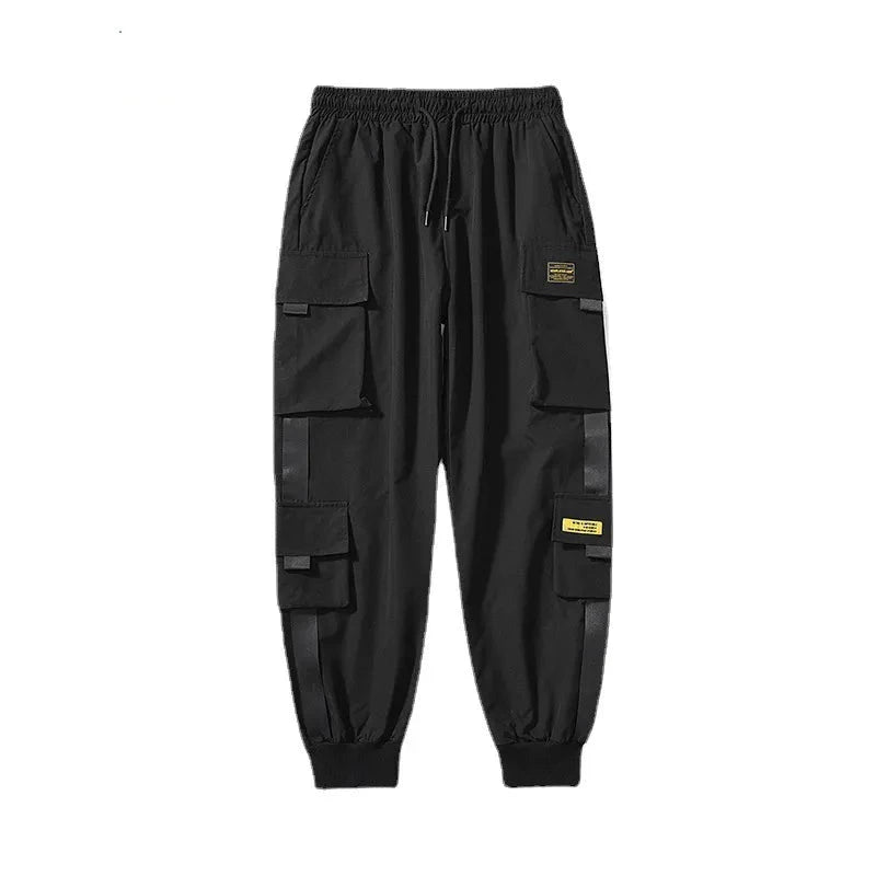 Plus Size Streetwear Black Pants