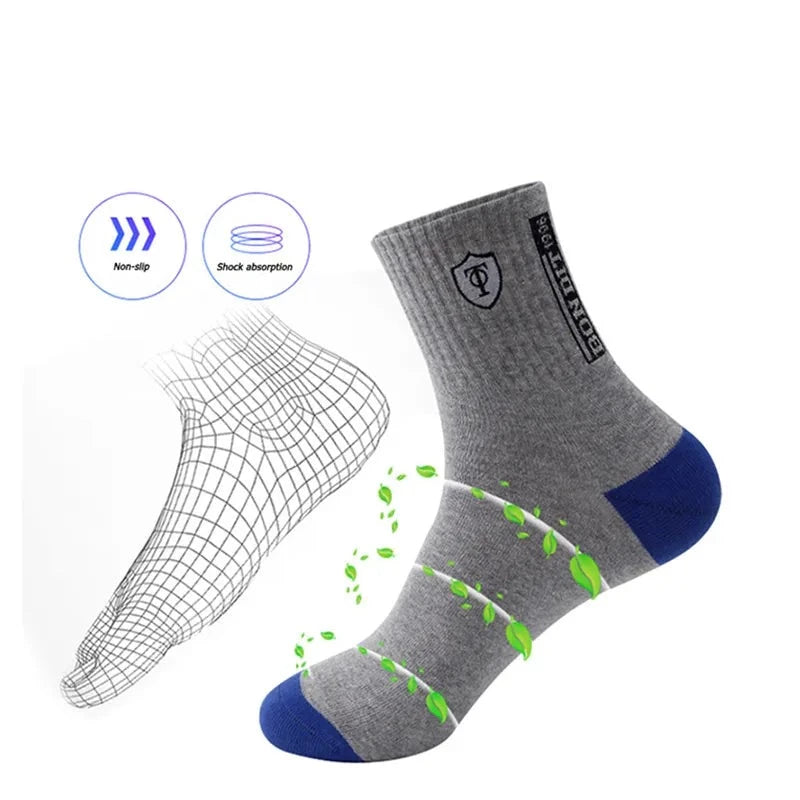 5 Pairs Fall Mens Sports Socks