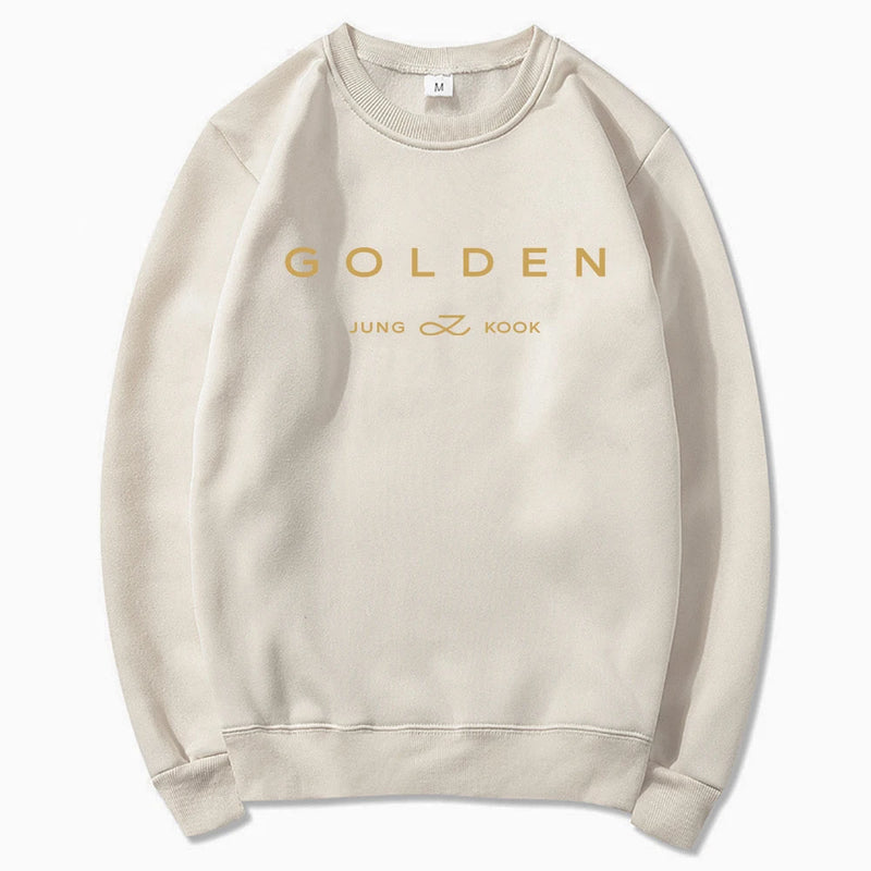 Women Aesthetic Golden Hoodie