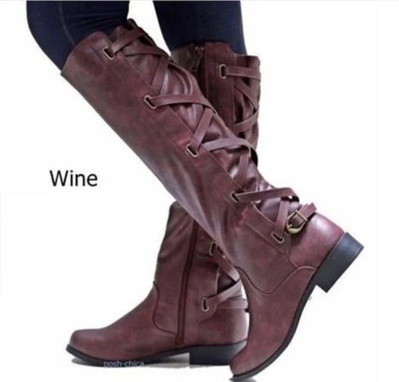 Women's Lace Up Buckle Shoes