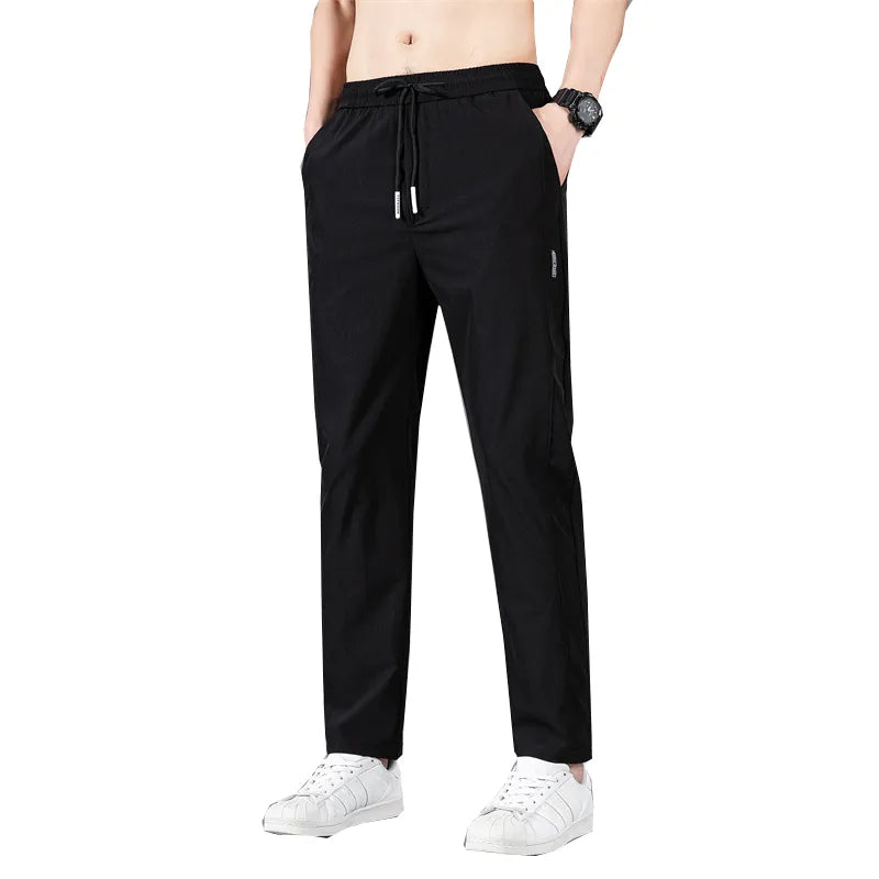 Quick Drying Ice Silk Straight Pants