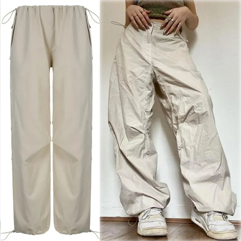 Y2K Cargo Low Waist Sweatpants