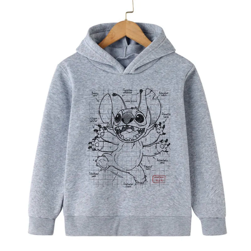 Funny Anime Disney Stitch Hoodie