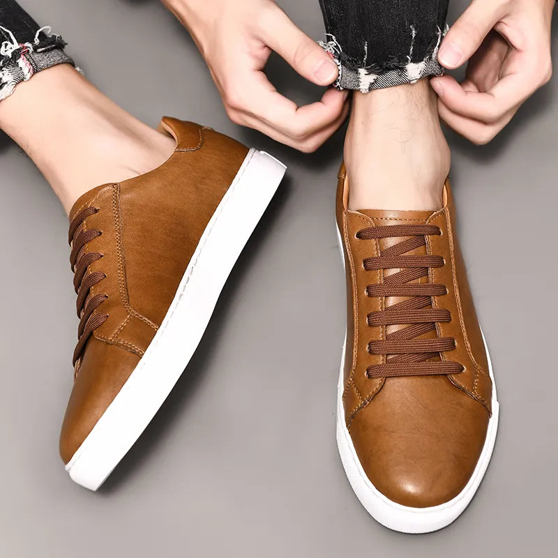 Men Genuine Leather Casual Shoes