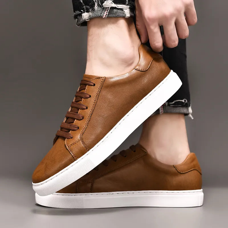 Men Genuine Leather Casual Shoes