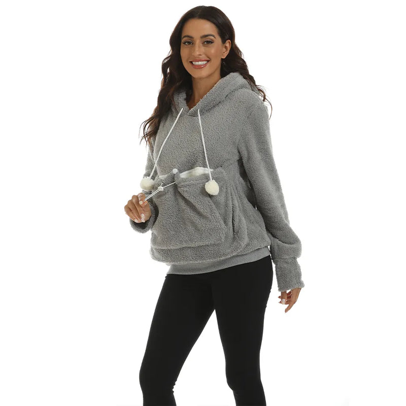 Women Long Sleeve Plush Hoodies