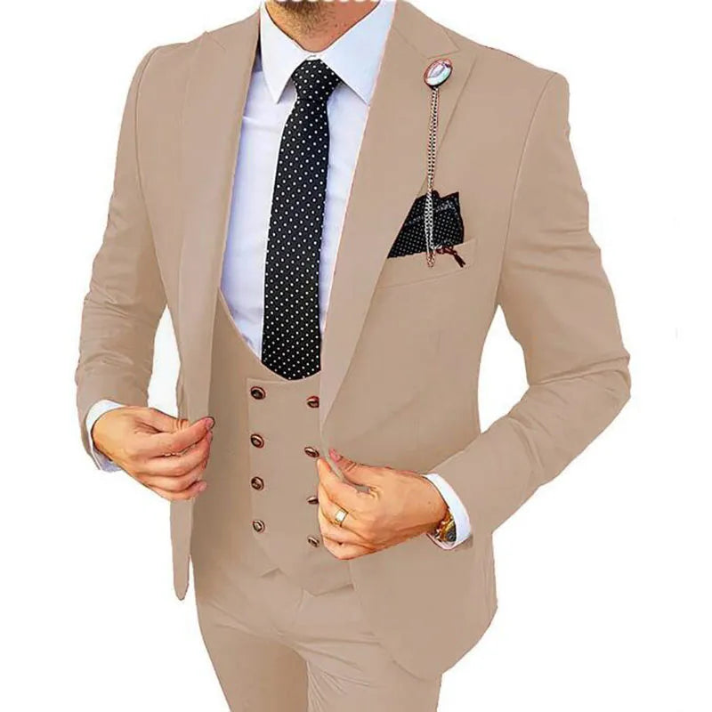 Formal Men 3 Piece Wedding Suit