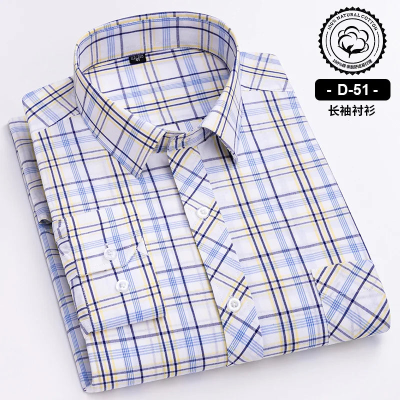 New Cotton Plaid Casual Shirts