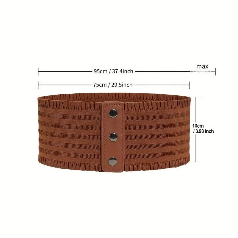 Elastic Snap-Button Corset Belts