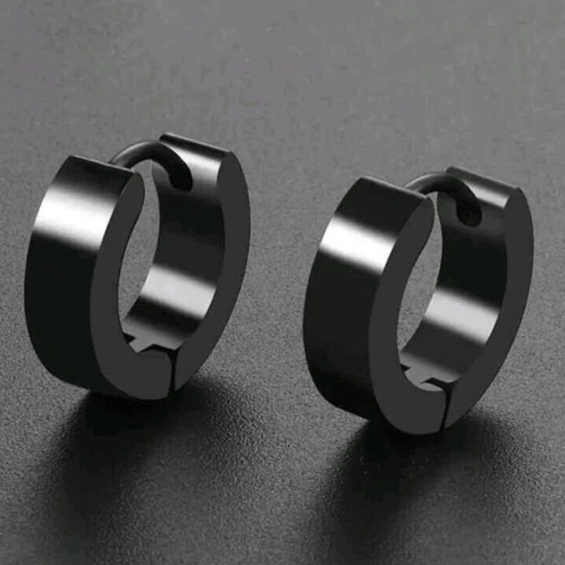 Black Stainless Steel  Earrings Set