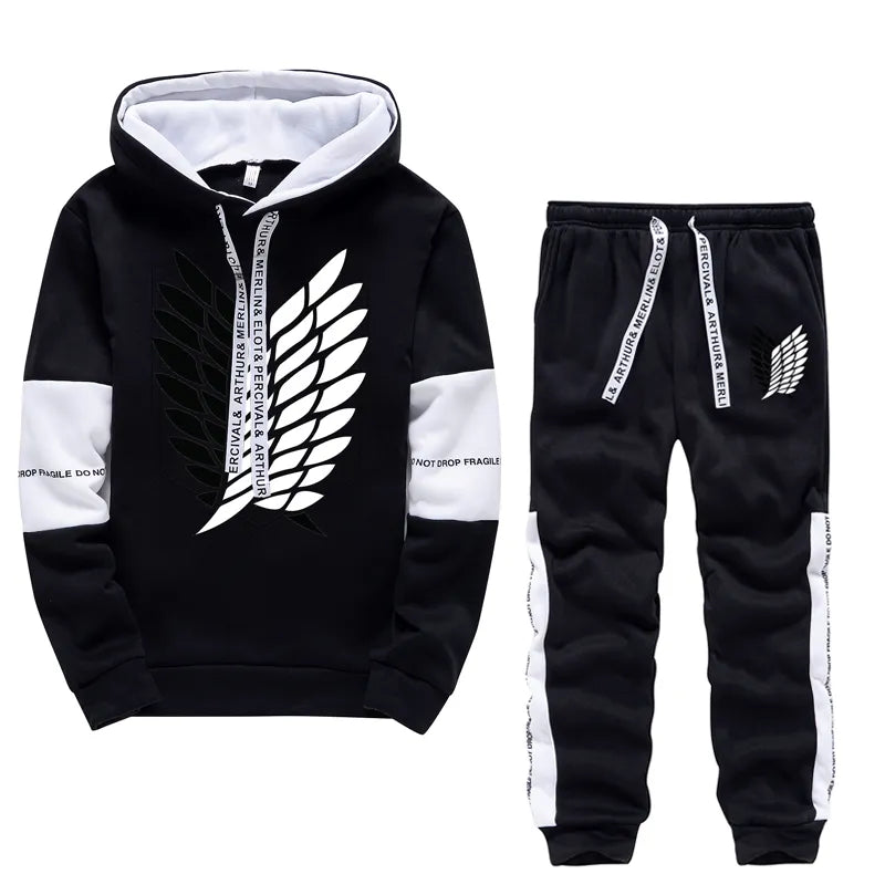 Man Hoodies Set Luxury Tracksuit