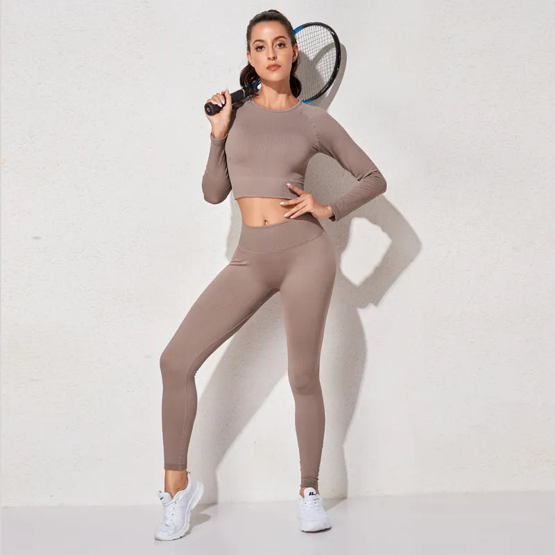 Women's Yoga Seamless Sportswear  Suits