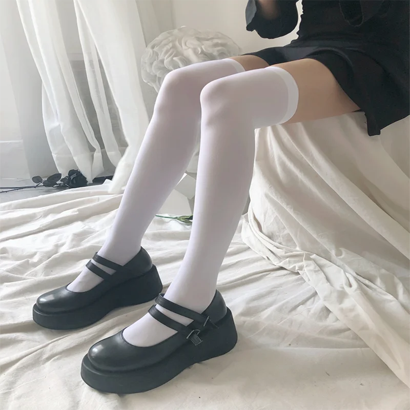 Woman Velvet Lolita Long Socks